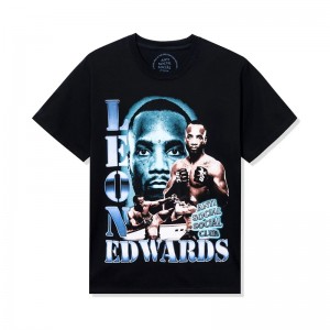 Black Anti Social Social Club ASSC x UFC Leon Edwards Tee | ASSC-11827