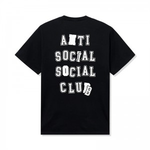 Black Anti Social Social Club Anti College Tee | ASSC-11791