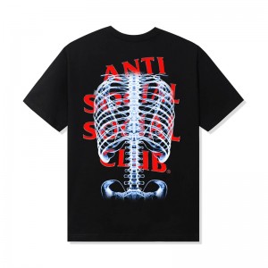 Black Anti Social Social Club Bones Tee | ASSC-11846