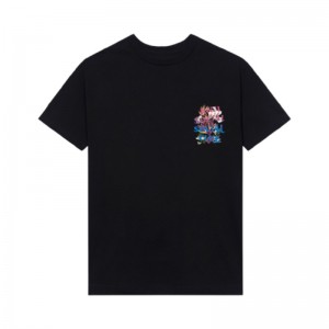 Black Anti Social Social Club Bouquet For Girlfriend Tee | ASSC-11847