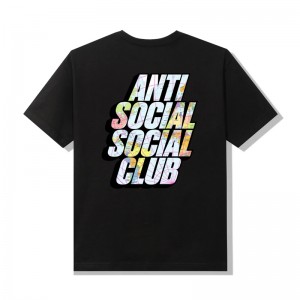 Black Anti Social Social Club Drop A Pin Tee | ASSC-11881