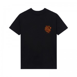 Black Anti Social Social Club I Still Feel The Same Flame Tee | ASSC-11899