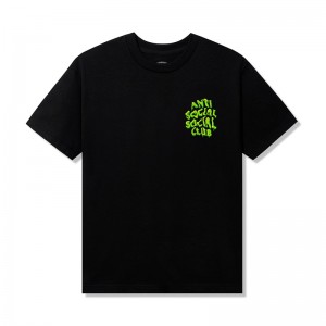 Black Anti Social Social Club Melt Away Tee | ASSC-11929