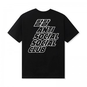 Black Anti Social Social Club Midnight Club Tee | ASSC-11930