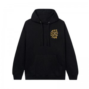 Black Anti Social Social Club Worker Bee Hoodie | ASSC-12087