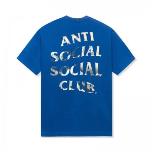 Blue Anti Social Social Club ASSC x Tonkatsu Tonkatsu Tee | ASSC-11819