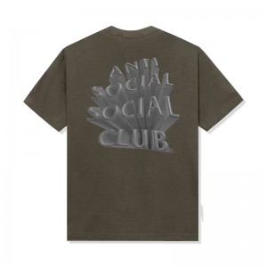 Brown Anti Social Social Club Spatial Tee | ASSC-11986