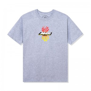 Grey Anti Social Social Club Hot At First Tee | ASSC-11896