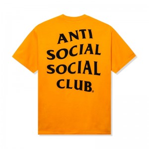 Orange Anti Social Social Club Mind Games Tee | ASSC-11933