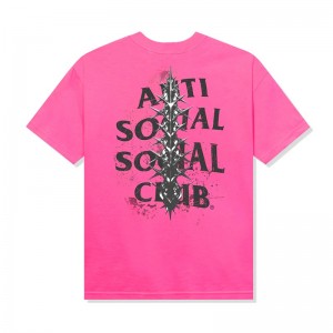 Pink Anti Social Social Club Anguish Tee | ASSC-11787