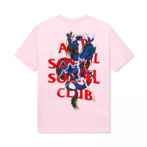 Pink Anti Social Social Club Double Dragon Tee | ASSC-11879