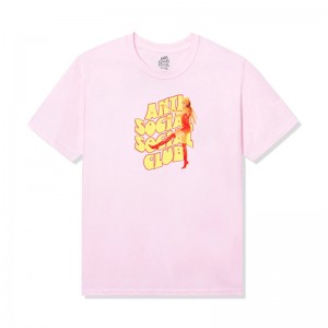 Pink Anti Social Social Club Ellen von Unwerth for ASSC Tradecraft Tee | ASSC-11892