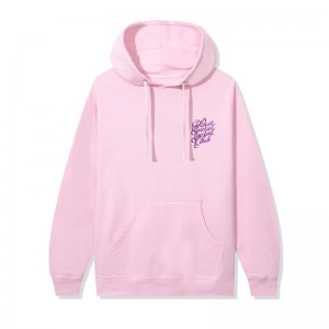 Pink Anti Social Social Club Eyelash Hoodie | ASSC-12044