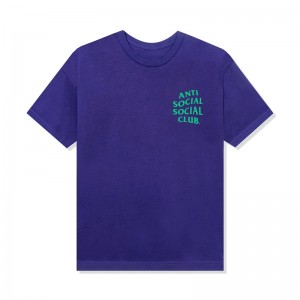 Purple Anti Social Social Club Nothing Else Tee | ASSC-11947