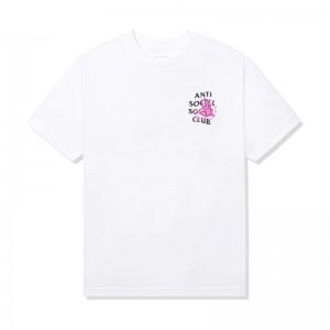 White Anti Social Social Club ASSC X Body Glove Spray Tee | ASSC-11803