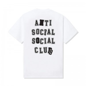 White Anti Social Social Club Anti College Tee | ASSC-11792