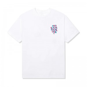 White Anti Social Social Club Blind Games Tee | ASSC-11845