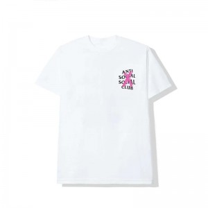 White Anti Social Social Club Cancelled Tee | ASSC-11865