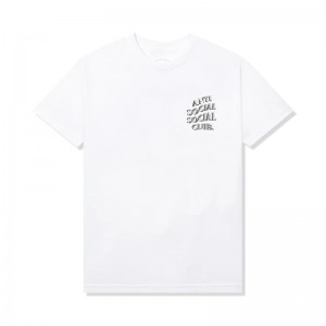 White Anti Social Social Club DEEPER THAN USUAL Tee | ASSC-11876