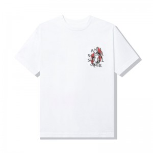 White Anti Social Social Club Koi Garden Tee | ASSC-11926