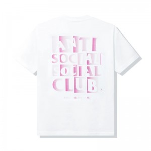 White Anti Social Social Club Muted Tee | ASSC-11939