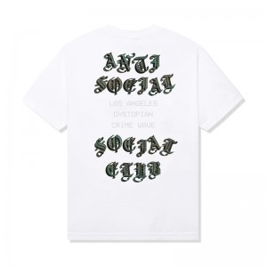 White Anti Social Social Club Patina Tee | ASSC-11954