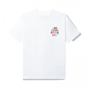 White Anti Social Social Club Torn Pages Of Our Story Tee | ASSC-12009