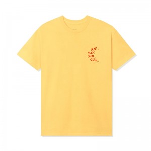 Yellow Anti Social Social Club A Piece Of Me Tee | ASSC-11782