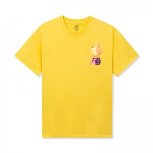 Yellow Anti Social Social Club Ellen von Unwerth for ASSC 3D Fantasy Tee | ASSC-11890