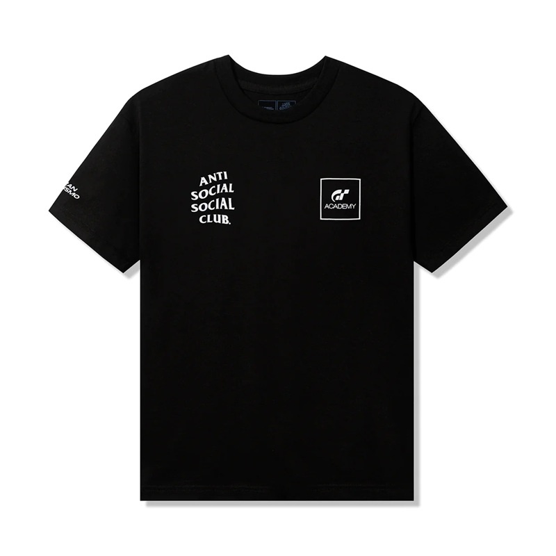 Black Anti Social Social Club ASSC x Gran Turismo Flag Tee | ASSC-11811