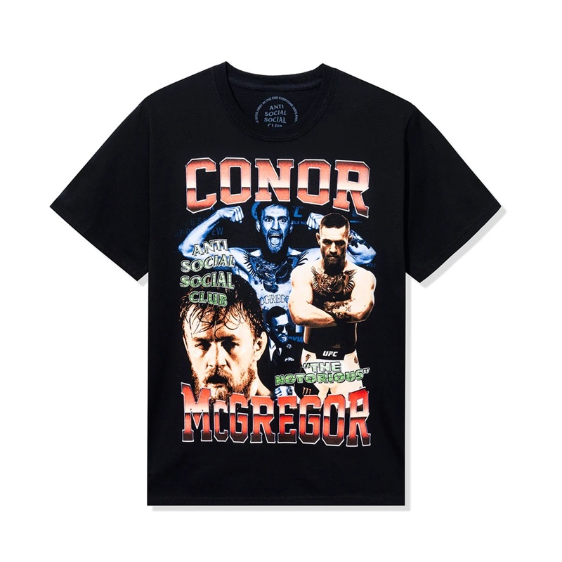 Black Anti Social Social Club ASSC x UFC Conor McGregor Tee | ASSC-11823