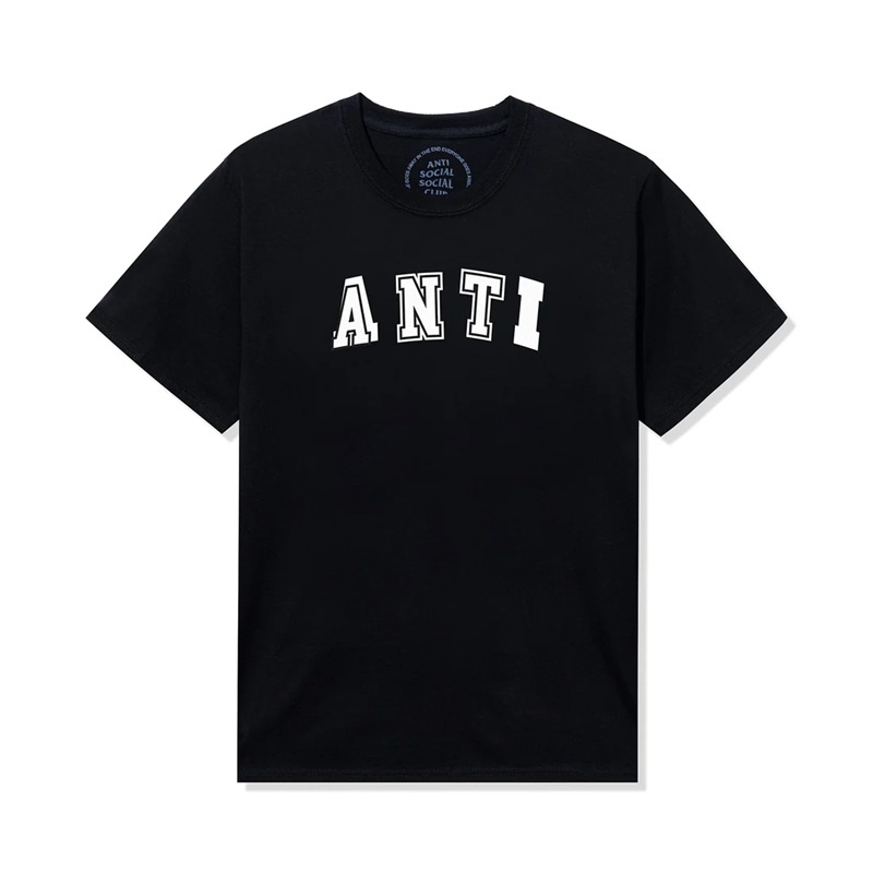 Black Anti Social Social Club Anti College Tee | ASSC-11791