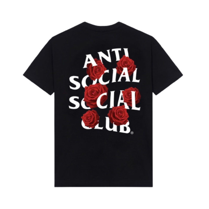 Black Anti Social Social Club Bat Emoji Color Tee | ASSC-11838