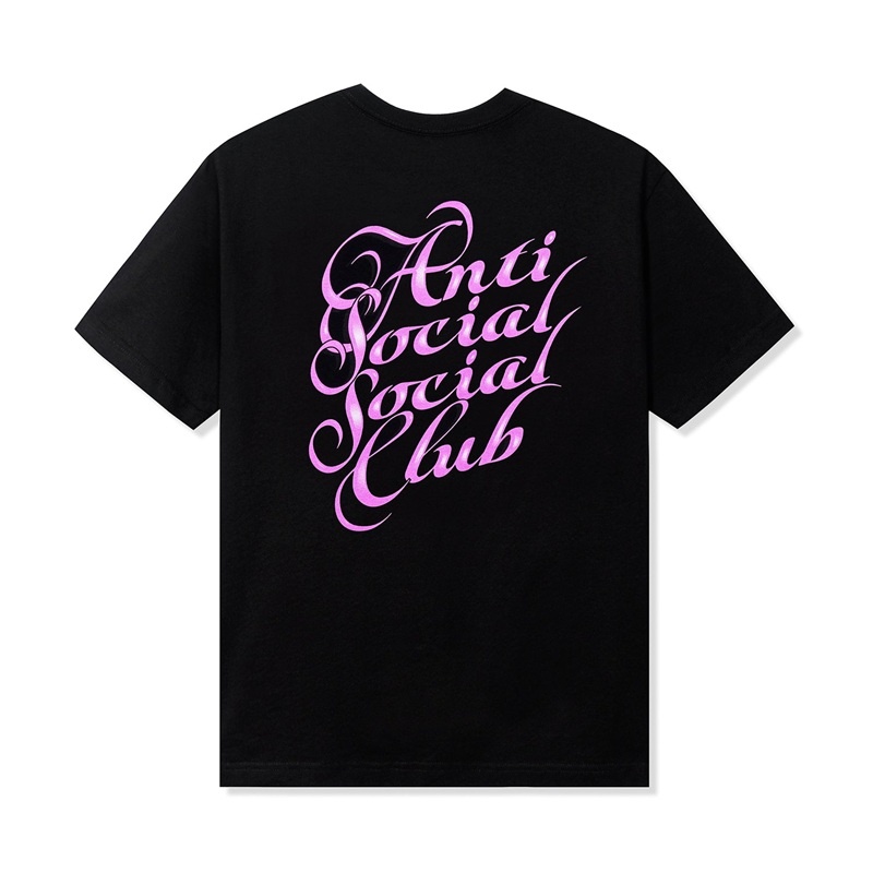 Black Anti Social Social Club Eyelash Tee | ASSC-11904