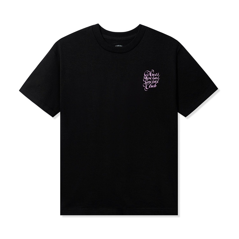 Black Anti Social Social Club Eyelash Tee | ASSC-11904