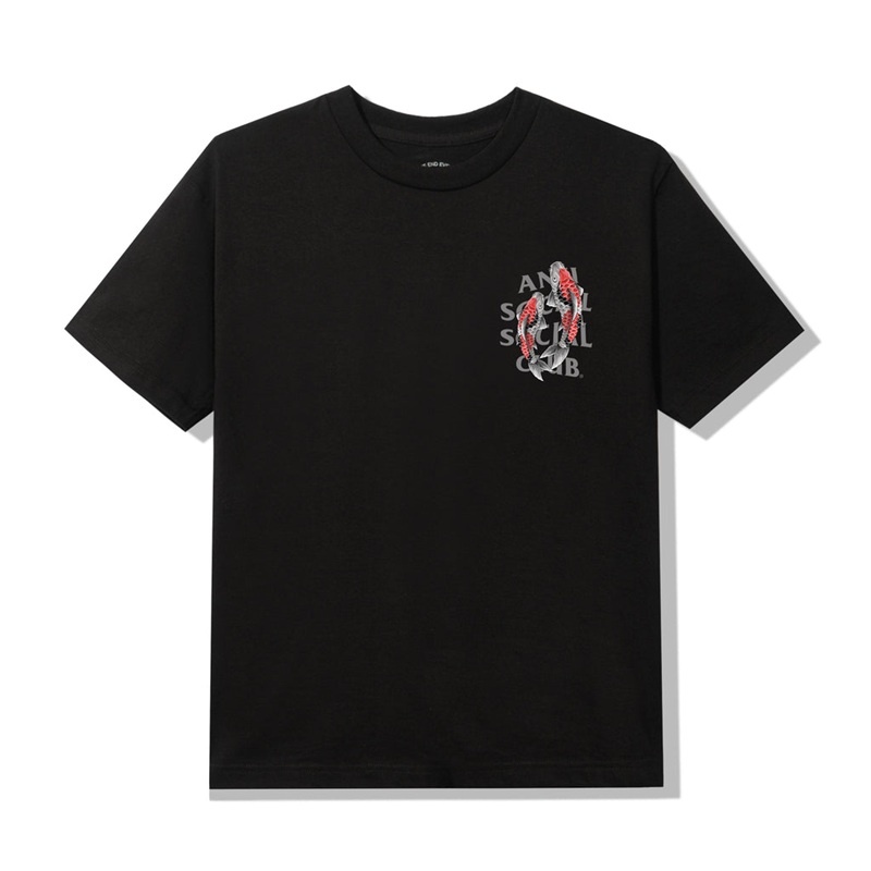 Black Anti Social Social Club Koi Garden Tee | ASSC-11925