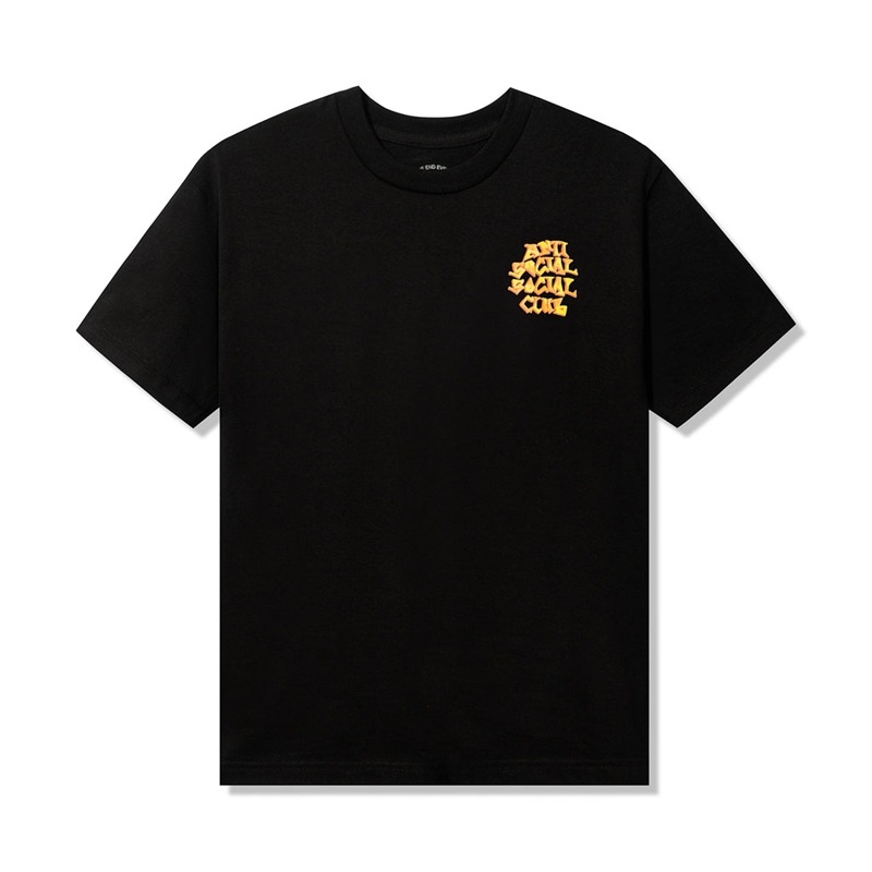 Black Anti Social Social Club Low Brow Tee | ASSC-11927