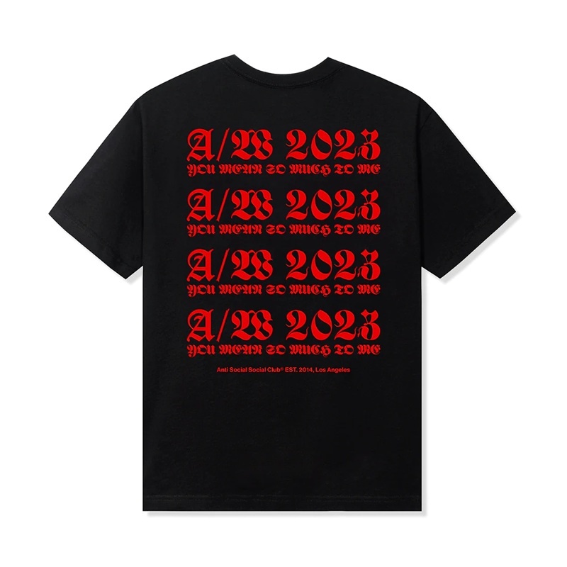 Black Anti Social Social Club Nothing Else Tee | ASSC-11946