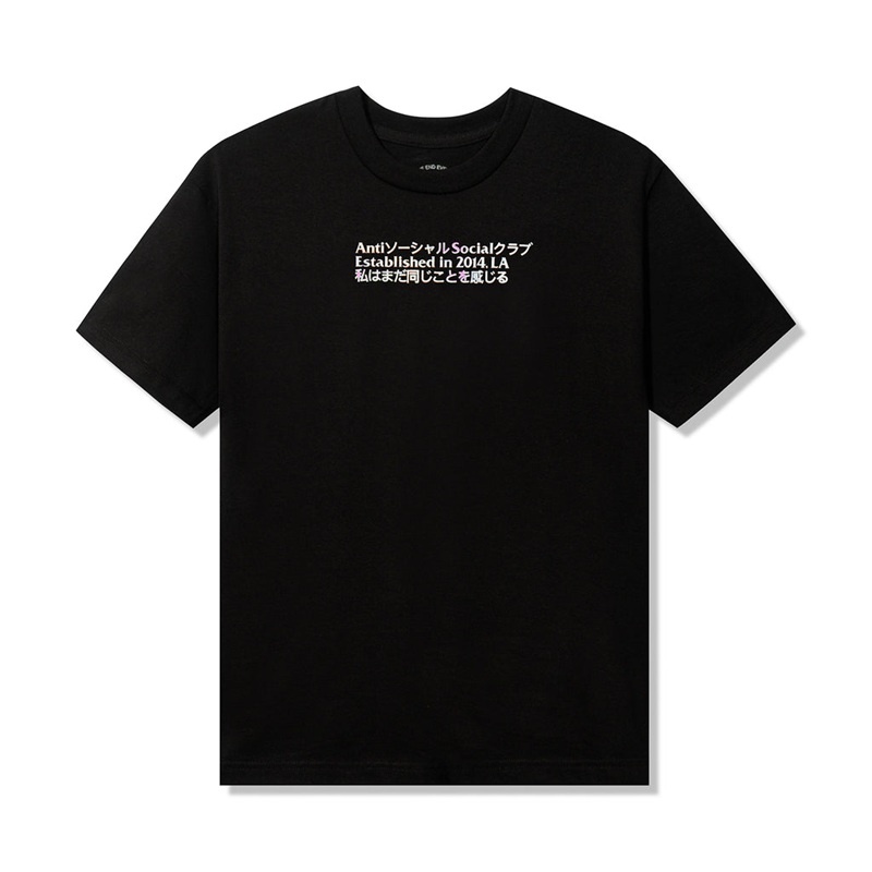 Black Anti Social Social Club Temporary Memory Tee | ASSC-11995