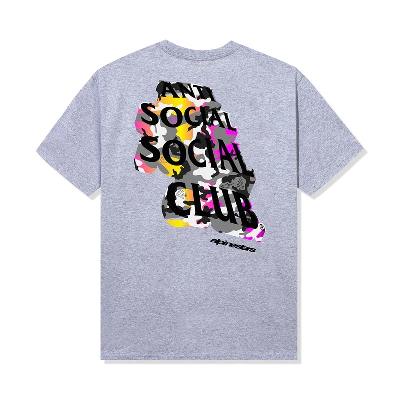 Grey Anti Social Social Club ASSC x Alpinestars Apex Tee | ASSC-11796