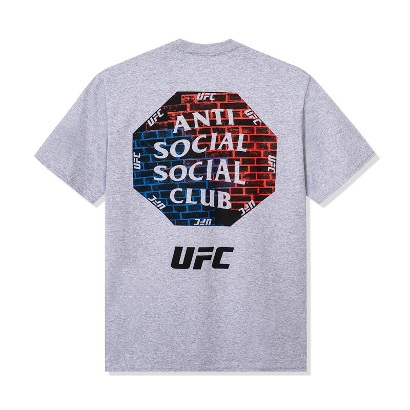 Grey Anti Social Social Club ASSC x UFC Conned Tee | ASSC-11821