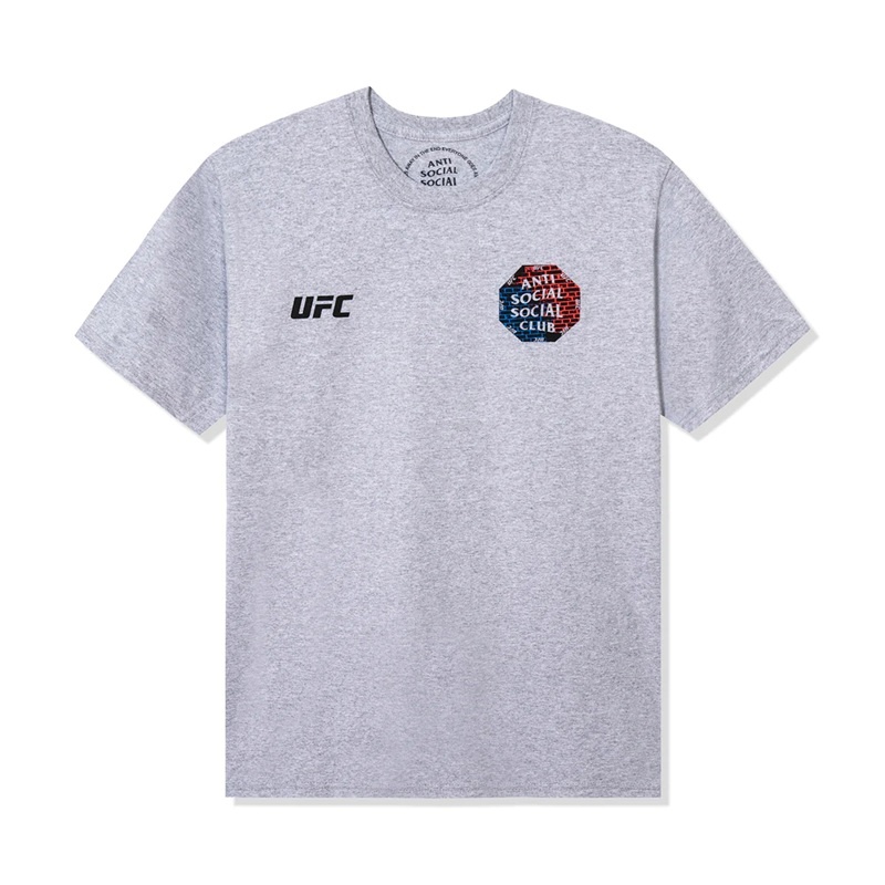 Grey Anti Social Social Club ASSC x UFC Conned Tee | ASSC-11821