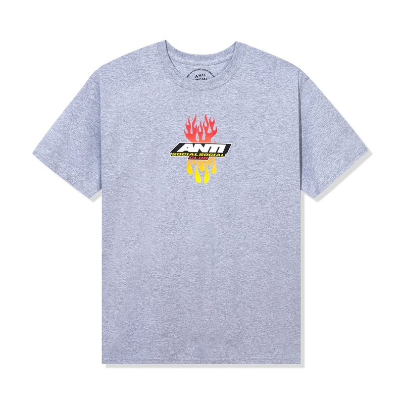 Grey Anti Social Social Club Hot At First Tee | ASSC-11896