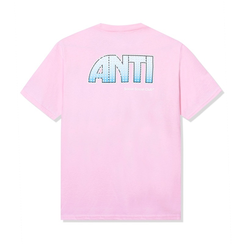 Pink Anti Social Social Club Sunsets and Car Crashes Tee | ASSC-11992