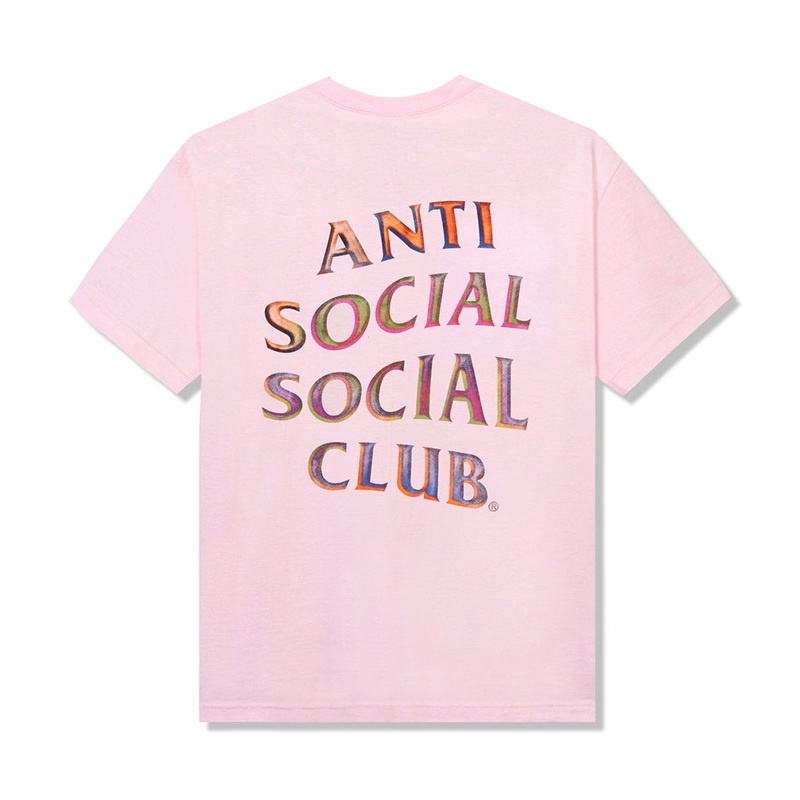 Pink Anti Social Social Club Temporary Memory Tee | ASSC-11996