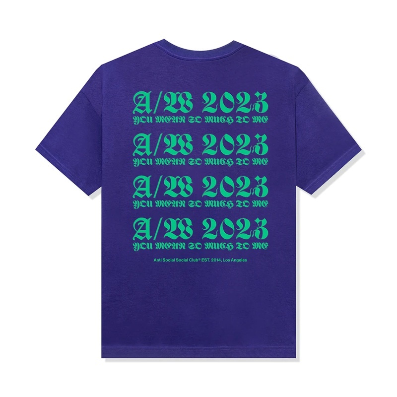 Purple Anti Social Social Club Nothing Else Tee | ASSC-11947