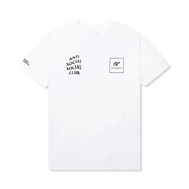 White Anti Social Social Club ASSC x Gran Turismo Flag Tee | ASSC-11812