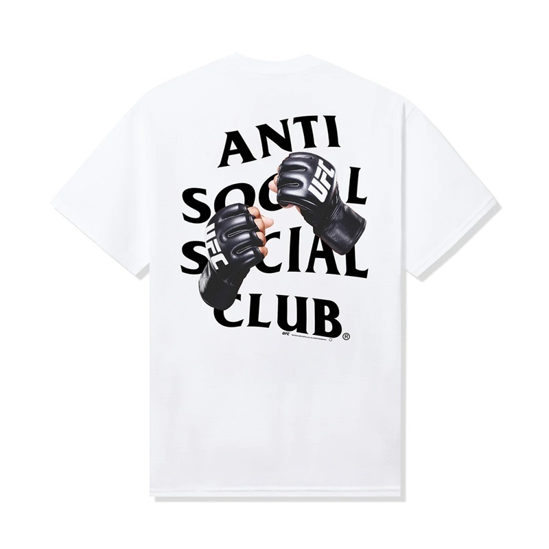 White Anti Social Social Club ASSC x UFC Hands Tee | ASSC-11824