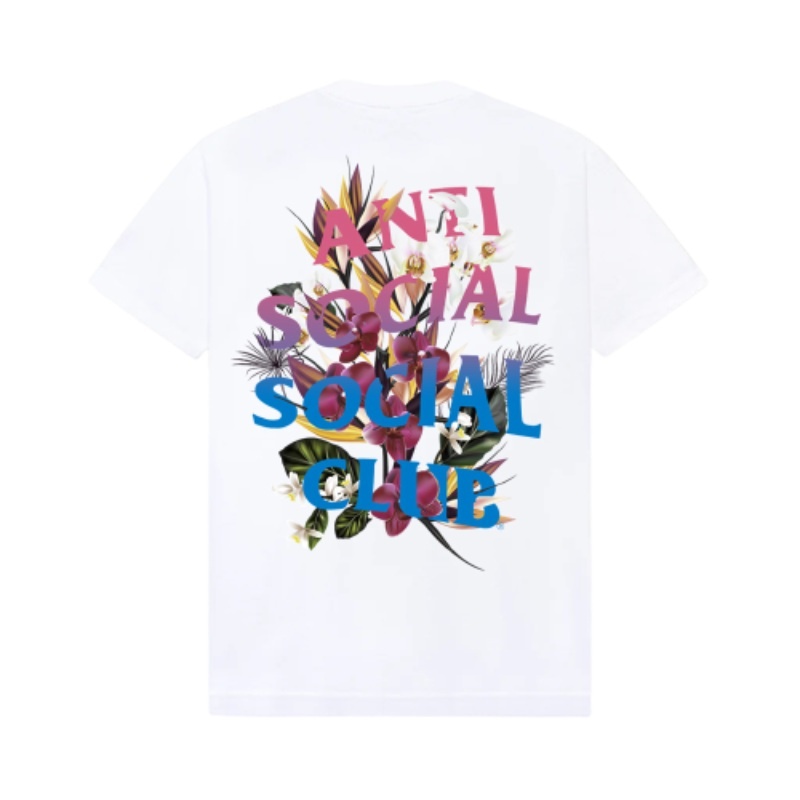 White Anti Social Social Club Bouquet For Girlfriend Tee | ASSC-11848