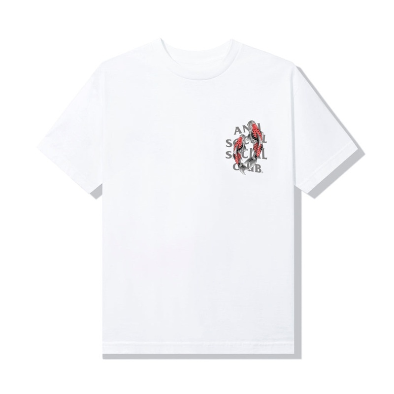 White Anti Social Social Club Koi Garden Tee | ASSC-11926